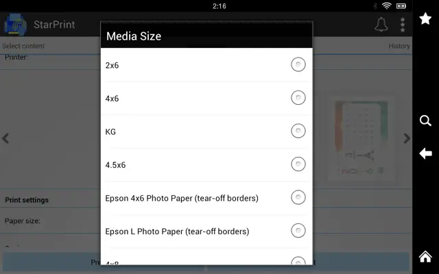 StarPrint android App screenshot 2